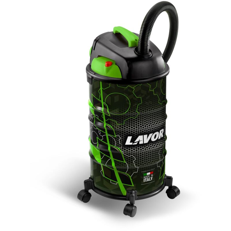foto del prodotto lavor aspiratutto solidi e liquidi professionale 1200 watt con fusto in acciaio e motore silenzioso rudy 30s