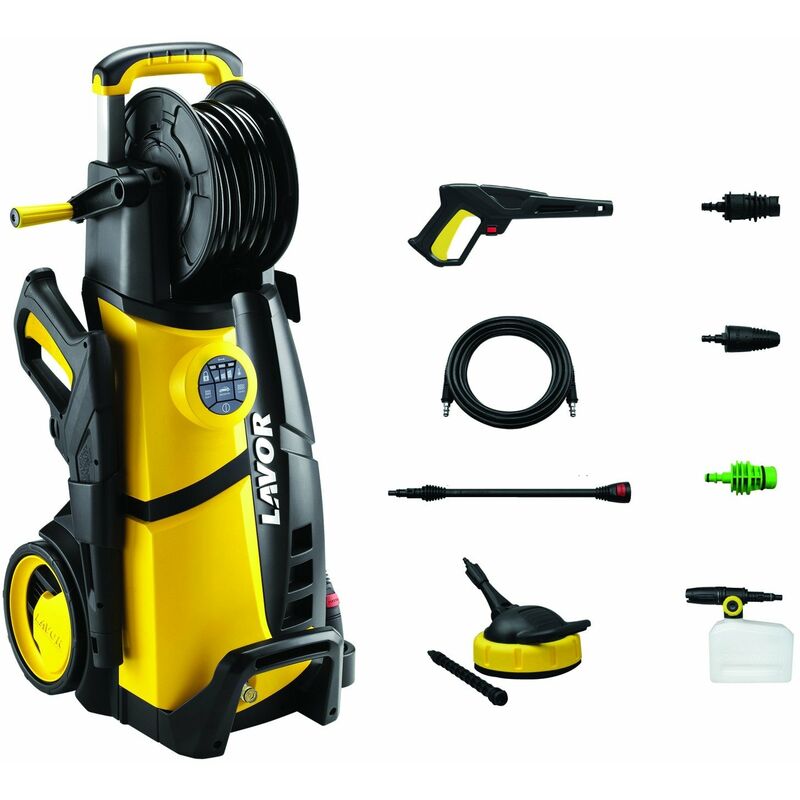 foto del prodotto lavor idropulitrice digitale 2500 w lvr4 plus 160 dgt con accessori ed ugelli per tutte le applicazioni
