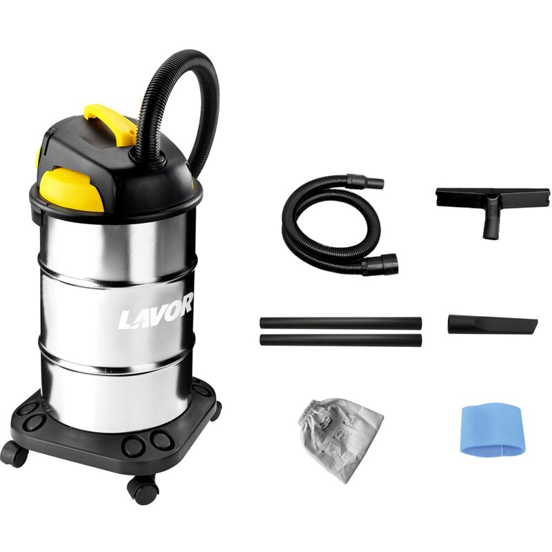 foto del prodotto lavor vac 30 s 8.243.0034, aspiratore solidi e liquidi, acciaio