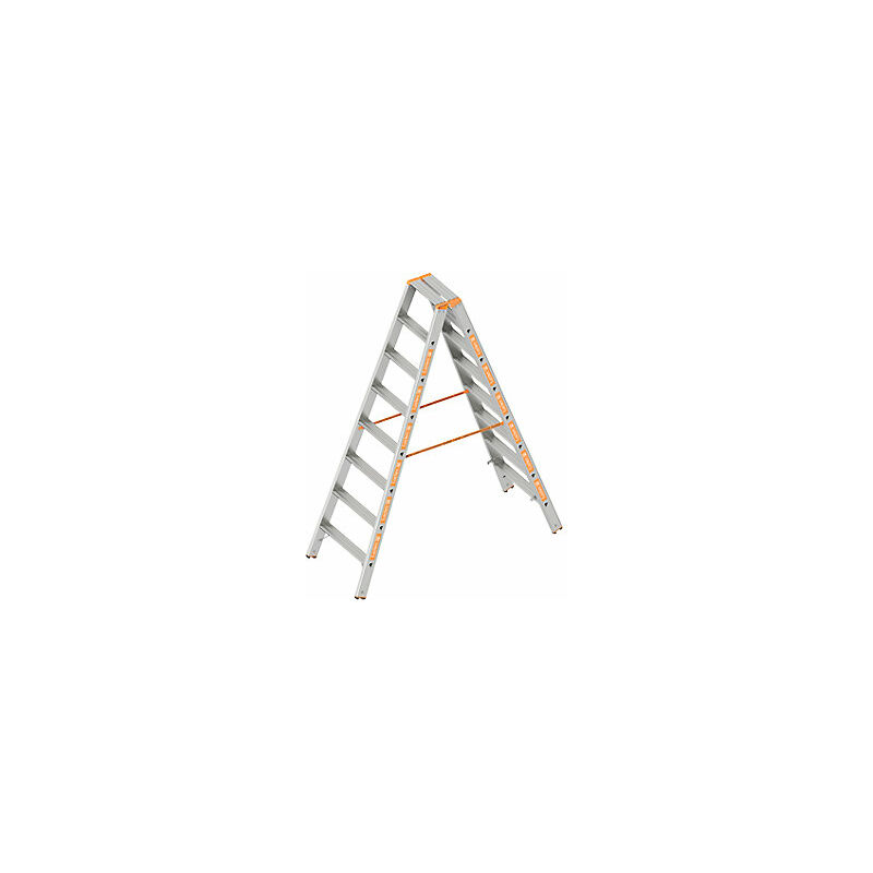 foto del prodotto layher scala a libro a gradini salita su ambo i lati 2 x 8