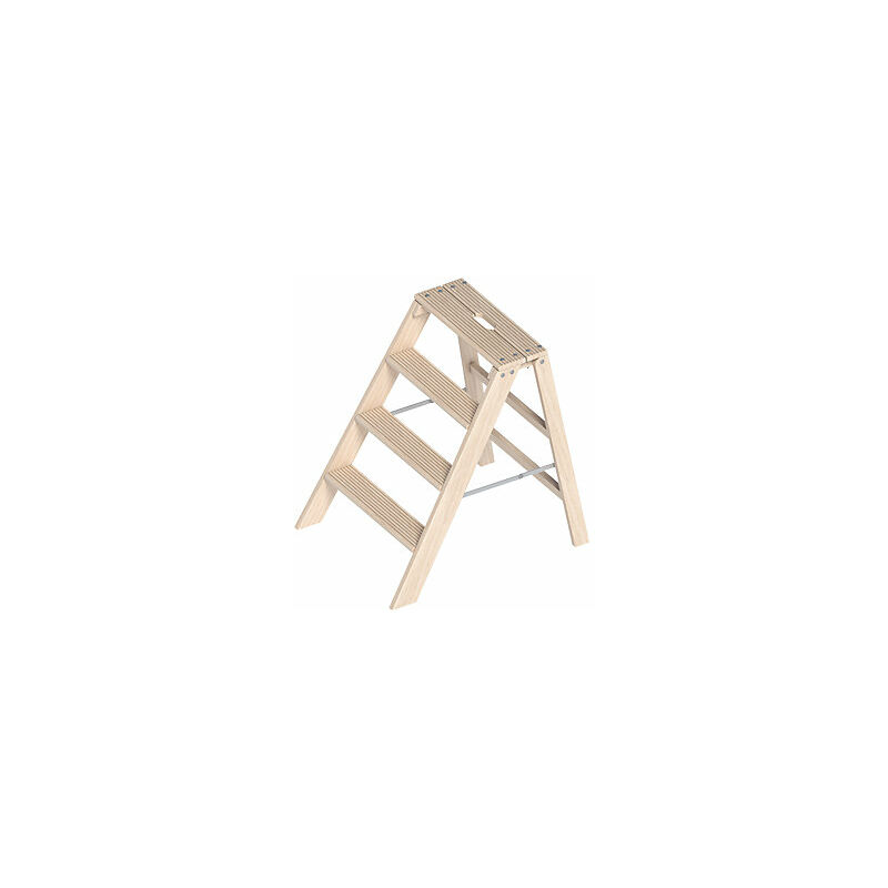 foto del prodotto layher scaletta in legno portata 150 kg 4 gradini