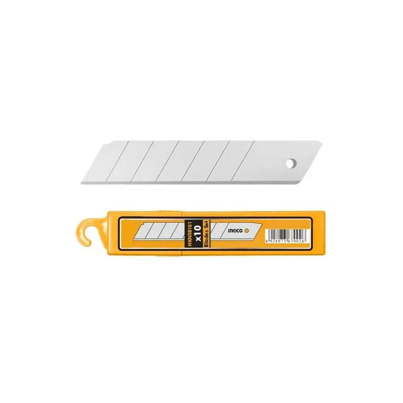 foto del prodotto lb10 lame di ricambio 18 mm nere per cutter confezione da 10 pezzi olfa