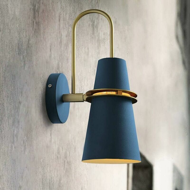 foto del prodotto le applique in corno dorato dal moderno design nordico ideali per la camera da letto, il soggiorno o il corridoio aggiungono un tocco elegante