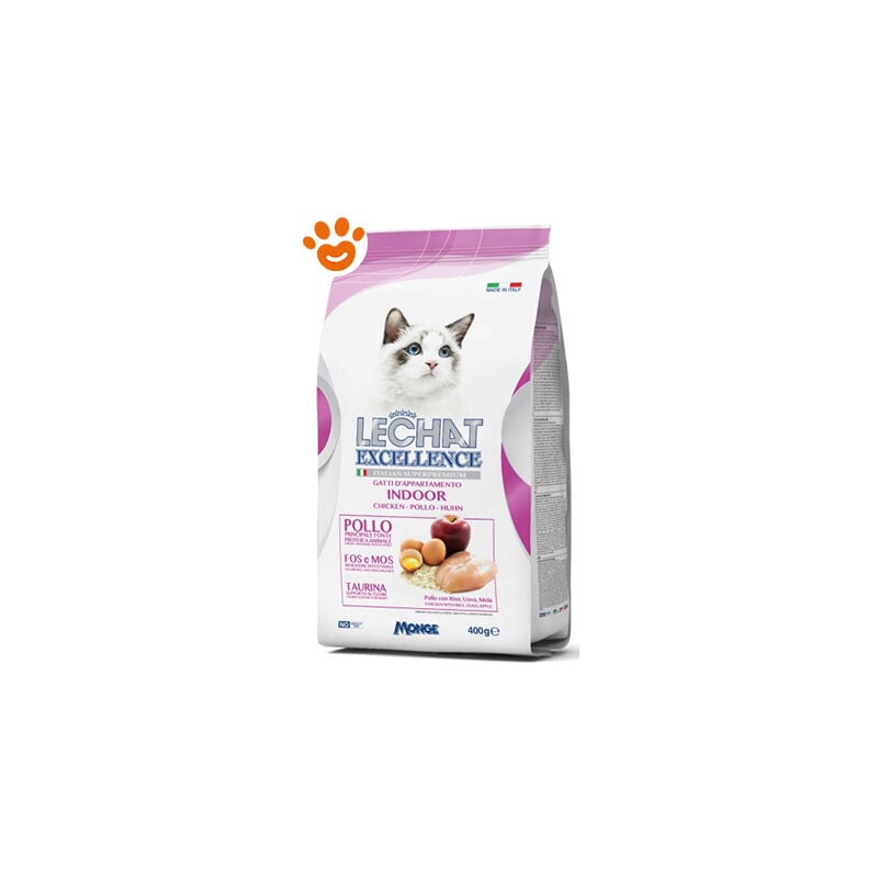 foto del prodotto le chat monge lechat cat adult excellence indoor al pollo monge lechat cat adult excellence indoor al pollo sacco da 400 gr