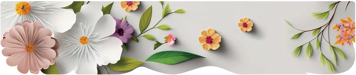 foto del prodotto le forme primavera tappeto cucina 50x240 cm sagoma pvc moderno antiscivolo stampa digitale