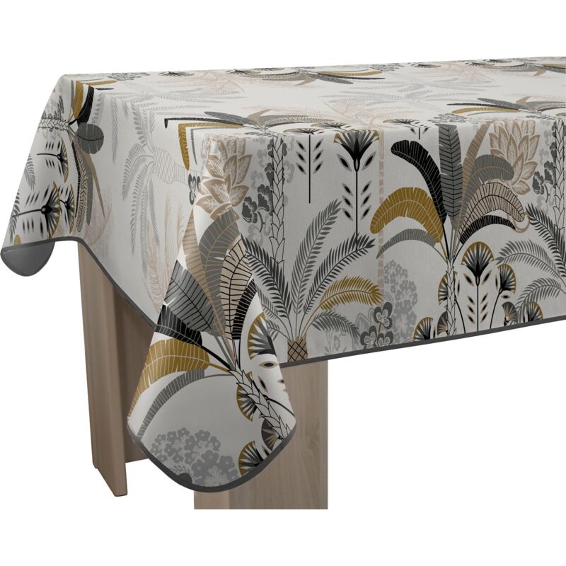 foto del prodotto le linge de jules tovaglia antimacchia con palme, rettangolare, 150 x 300 cm