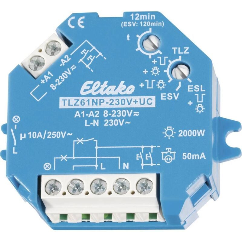 foto del prodotto le sanitaire eltako 61100301 rel temporizzatore luci scale da incasso, ad incasso 230 v