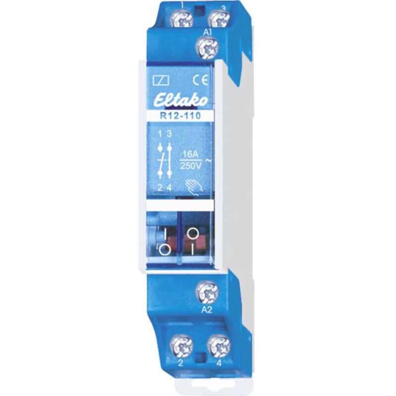 foto del prodotto le sanitaire eltako r12 110 230v rel di commutazione tensione nom. 230 v corrente di commut. max. 16 a 1 nc, 1 na 1 pz.