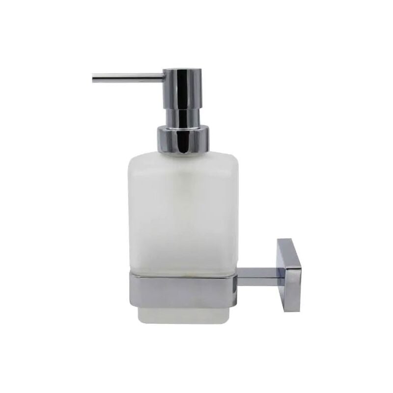 foto del prodotto lea dispenser sapone cromo lucido vetro satinato 250 ml a19120cr21 inda