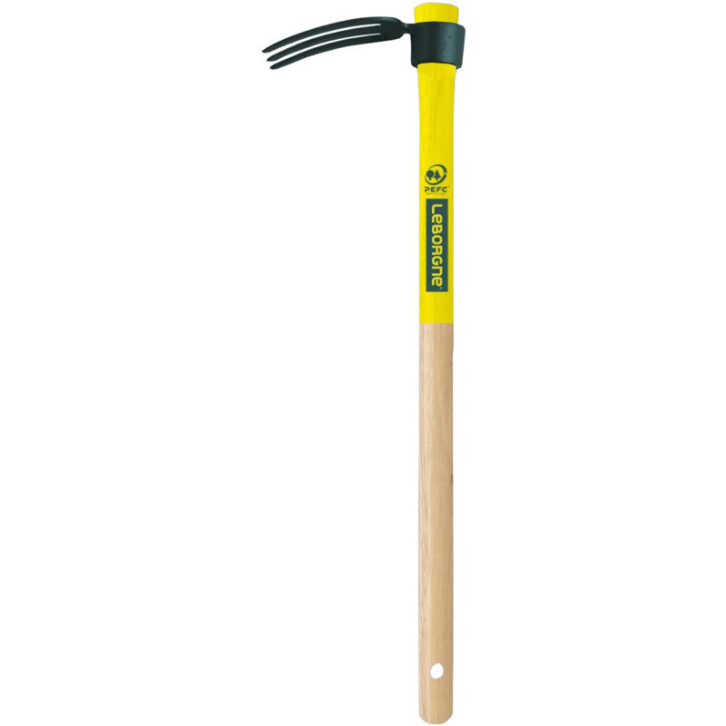 foto del prodotto leborgne gancio a 3 punte pefc 100 legno manico 50cm 302361l