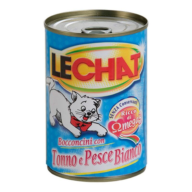 foto del prodotto lechat bocconcini barattolo 720gr tonno e pesce bianco