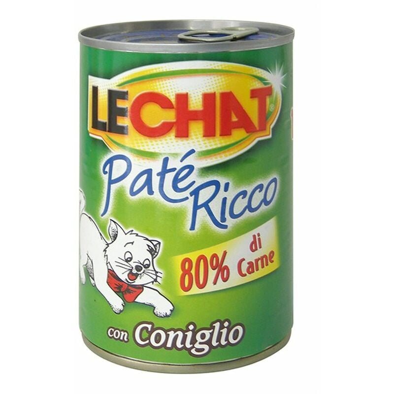foto del prodotto lechat gatto adult pat 400gr ricco con coniglio