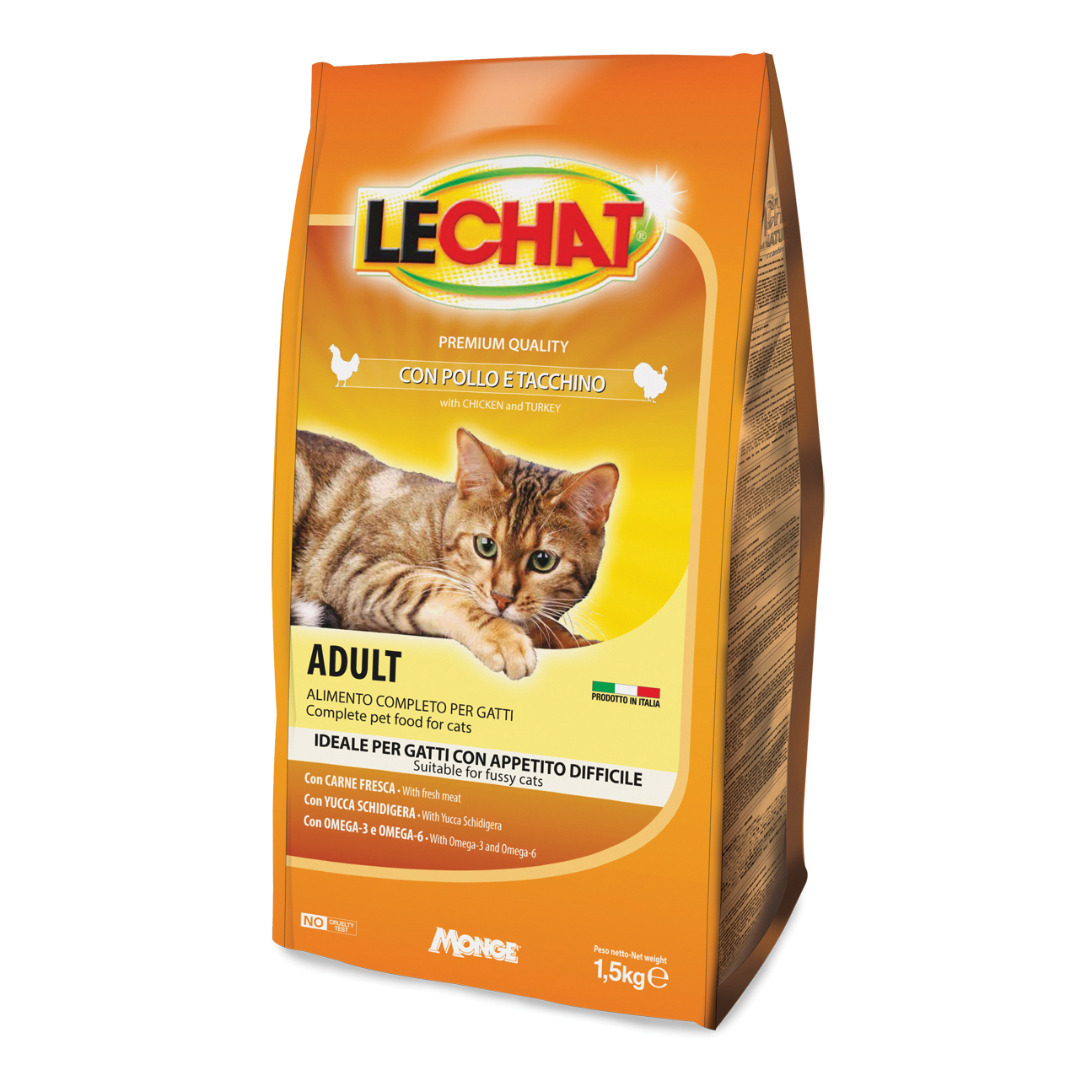 foto del prodotto lechat gatto premium croccantini pollo amp tacchino 1,5 kg
