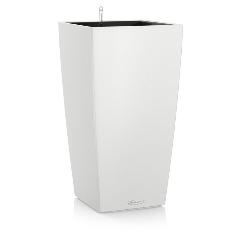 foto del prodotto lechuza vaso cubico color 30 cm bianco