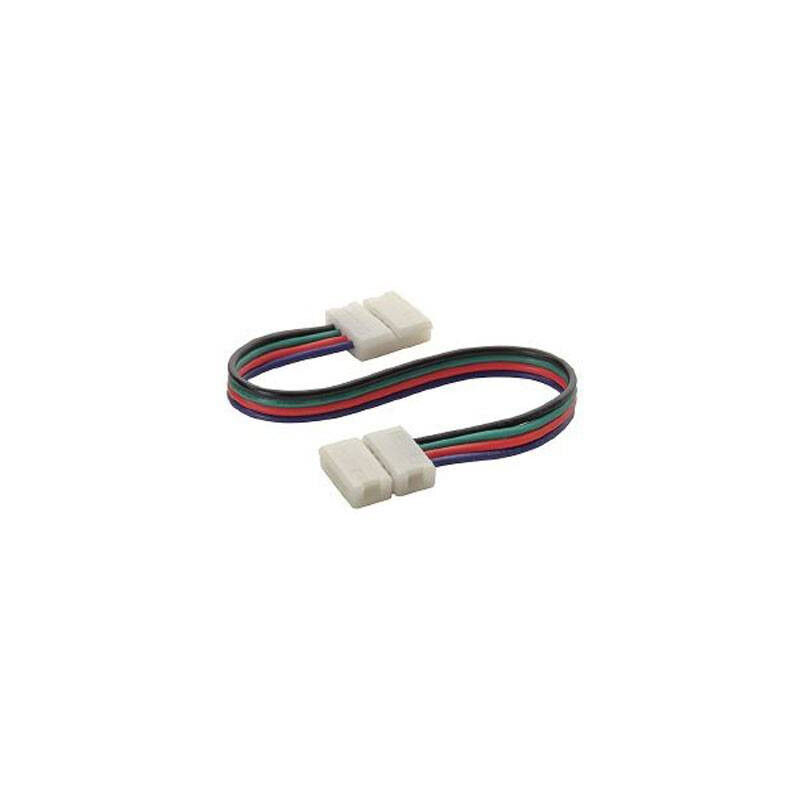 foto del prodotto leclubled connettore doppio di estensione led connettore di scorrimento pre filled 150mm rgb