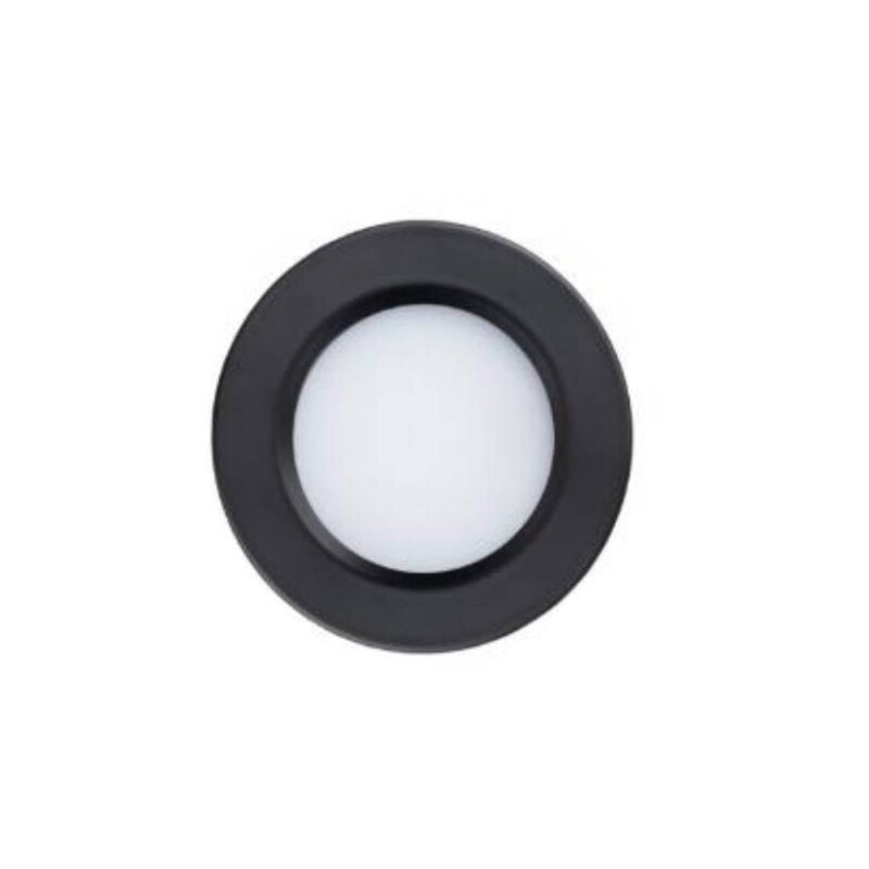 foto del prodotto leclubled led led spot recessable compact nero 3w 300lm 25w 120 ac220 240v bianco caldo 3000k perforazione 55mm