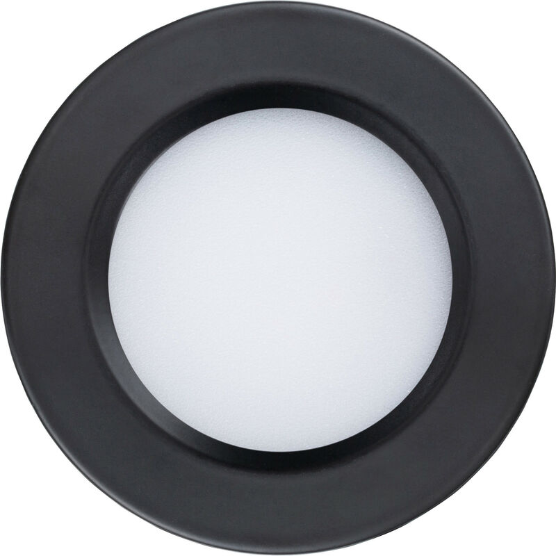 foto del prodotto leclubled led spot integrato 55mm nero 3w dc12v equivalente 25w giorno bianco 6000k