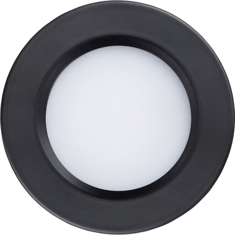 foto del prodotto leclubled led spot nero 55mm compatto 3w dc12v equivalente 25w bianco caldo 3000k 1