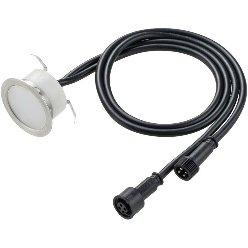 foto del prodotto leclubled mini faretto led da incasso 1w 12v bianco naturale 4000k dc12v diametro 30mm