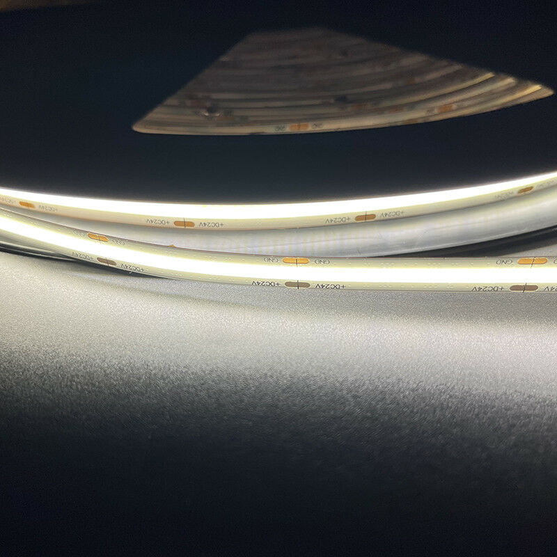 foto del prodotto leclubled nastro cob led ad alta luminosit ip65 15w m 528 led m 5m bianco naturale 4000k