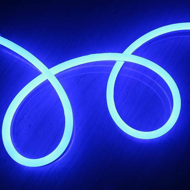 foto del prodotto leclubled neon led luce flessibile blu 5m