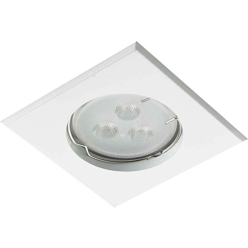 foto del prodotto leclubled supporto spot recessed plafond gu10 ac220 240v orientabile 30 bianco ip20 perforazione 55mm