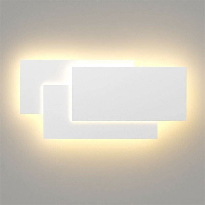 foto del prodotto led 24w applique da parete bianco moderna lampada da parete ip44 illuminazione interni per soggiorno camera da letto sala da pranzo bianco caldo