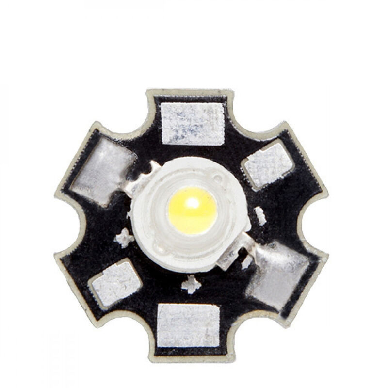 foto del prodotto led ad alta potenza 3w 187lm 4200 k 45x45 radiatore 50.000h ch led 3w 45mil d w 