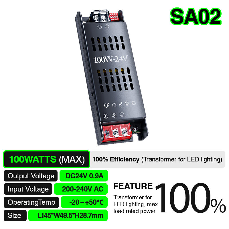 foto del prodotto led alimentatore 100w pf0.5 garanzia 3anni ip20 24v l186.3xw49.4xh28.6mm kosoom