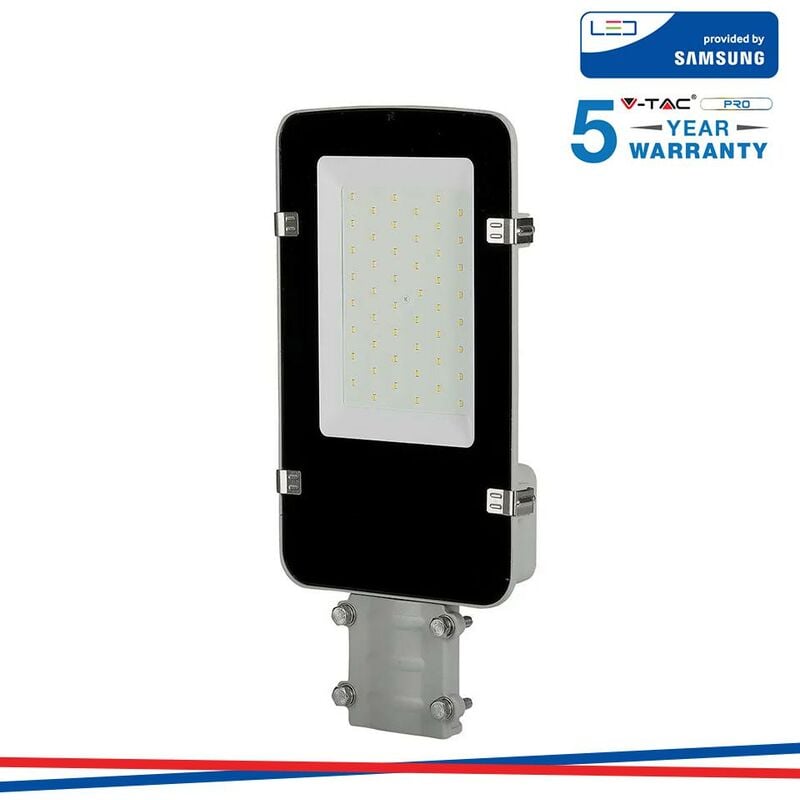 foto del prodotto led armatura stradale samsung chip a 5 anni warranty 30w corpo griggio 6400k luce fredda