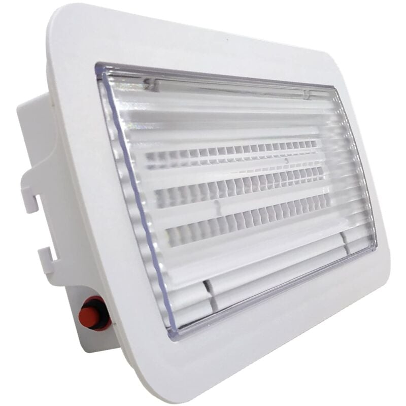 foto del prodotto led atomant sl led atomant luce di emergenza led da incasso o soffitto, impermeabile ip65 , per uso esterno, 8w, 2 hore di autonom a, 450 lumen