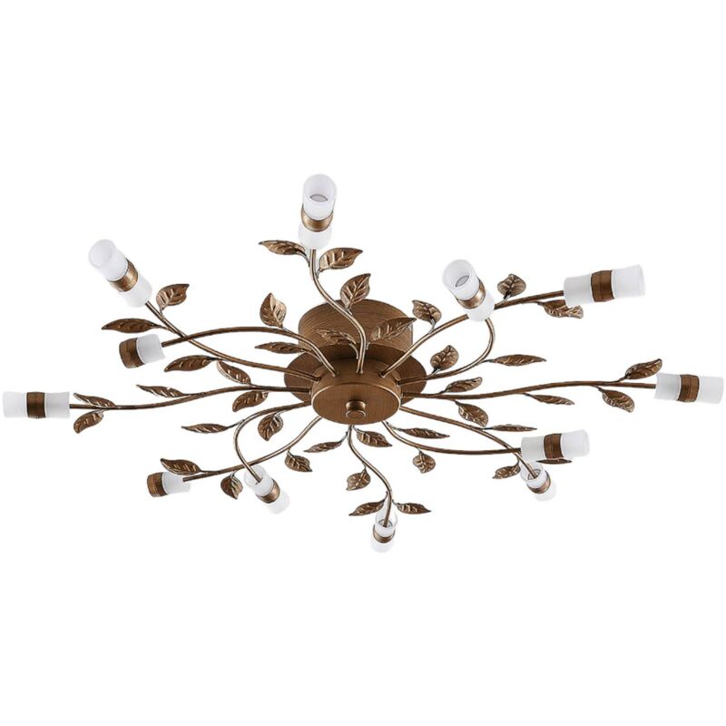 foto del prodotto led 'bentas' in marrone da metallo - lindby