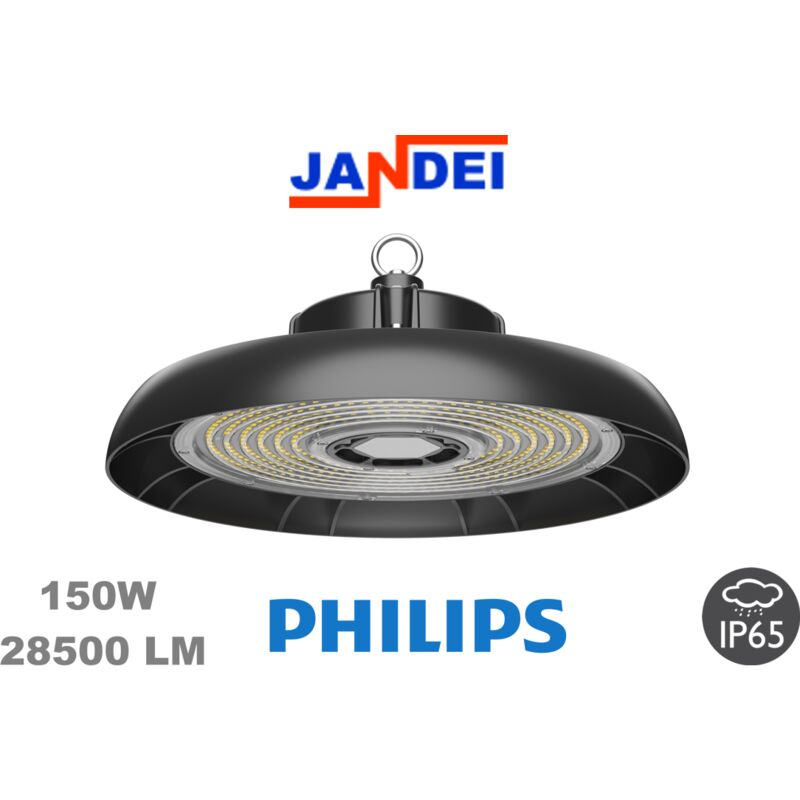 foto del prodotto led campana ufo 150w 190lm w 6000k phillips driver campana ufo 190 lm w philips jandei