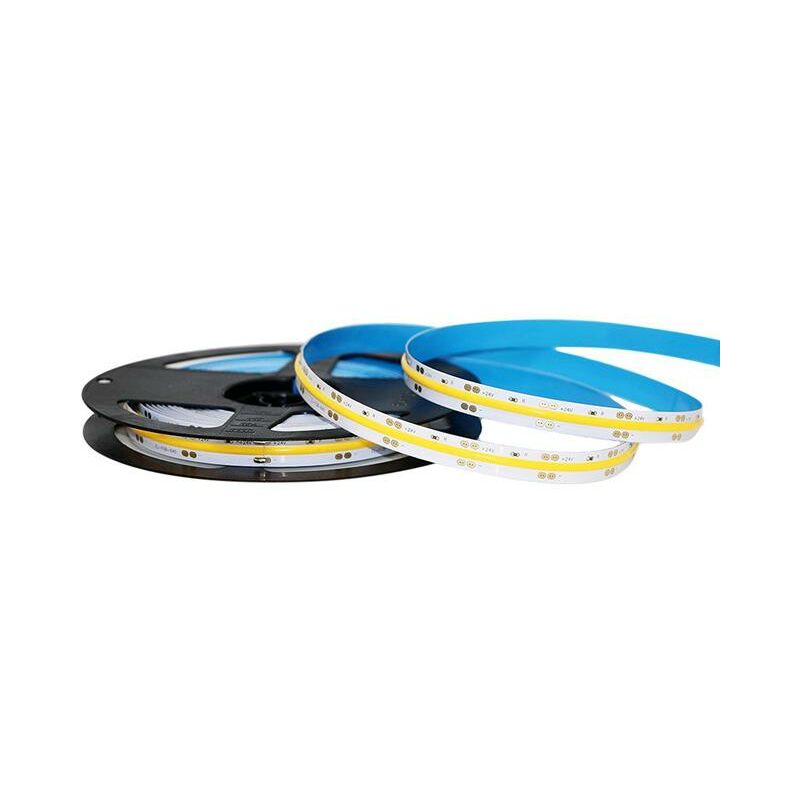 foto del prodotto led cob striscia led ip20 24v 4000k 512 leds 12w m luce naturale