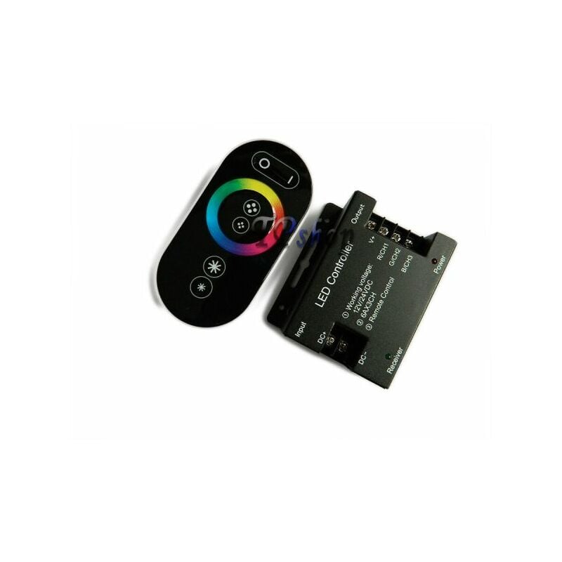 foto del prodotto led controller touch rg telecomando rf 12 24v 18a per striscia a led rgb
