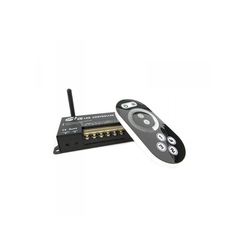 foto del prodotto led dimmer mono colore centralina 2,4g controller telecomando rf wireless 12v 24v 16a bobina led rf203