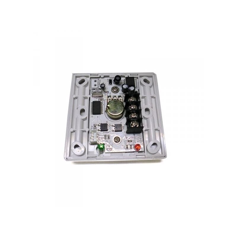 foto del prodotto led dimmer pwm kit controller segnale pwm con rotella e telecomando ir per striscia bobina led 12v 8a