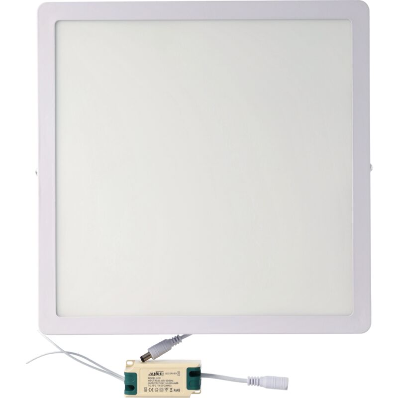 foto del prodotto led downlight led 24w 4200k plax di superficie bianca quadrata jandei