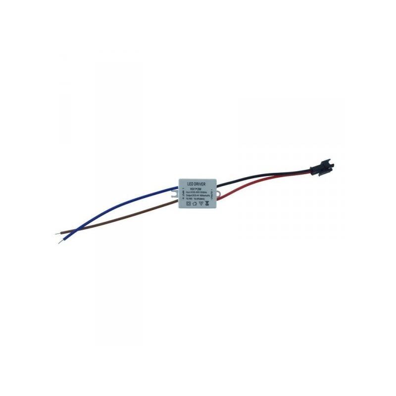 foto del prodotto led driver cc 600ma 3v 4v dc 1x3w trasformatore alimentatore corrente costante 3w