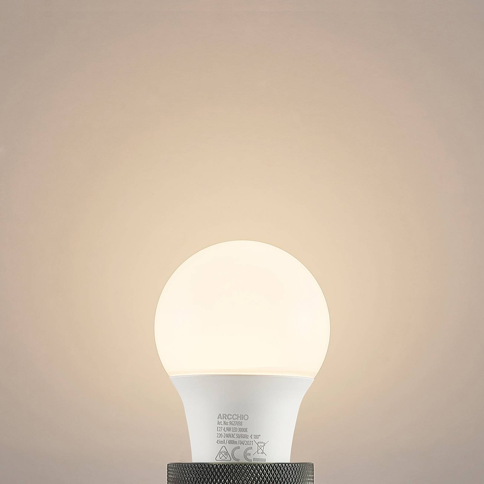 foto del prodotto led e27 4,9w da plastica arcchio