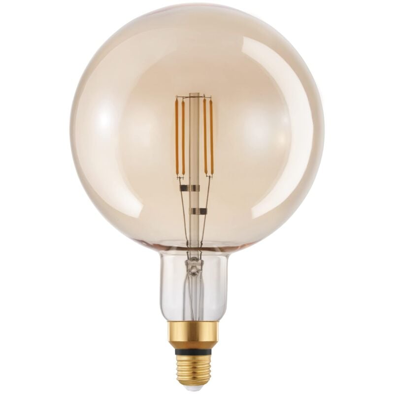 foto del prodotto led e27 dimmerabile, lampadina vintage ambra di grandi dimensioni, globo di luce retr , 4,5 watt equivalente a 40 watt , 470 lumen, illuminante
