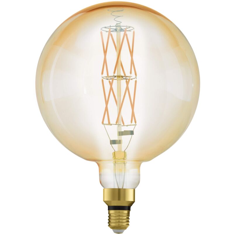 foto del prodotto led e27 dimmerabile, lampadina vintage ambra di grandi dimensioni, globo di luce retr , 8 watt equivalente a 60 watt , 806 lumen, illuminante bianco