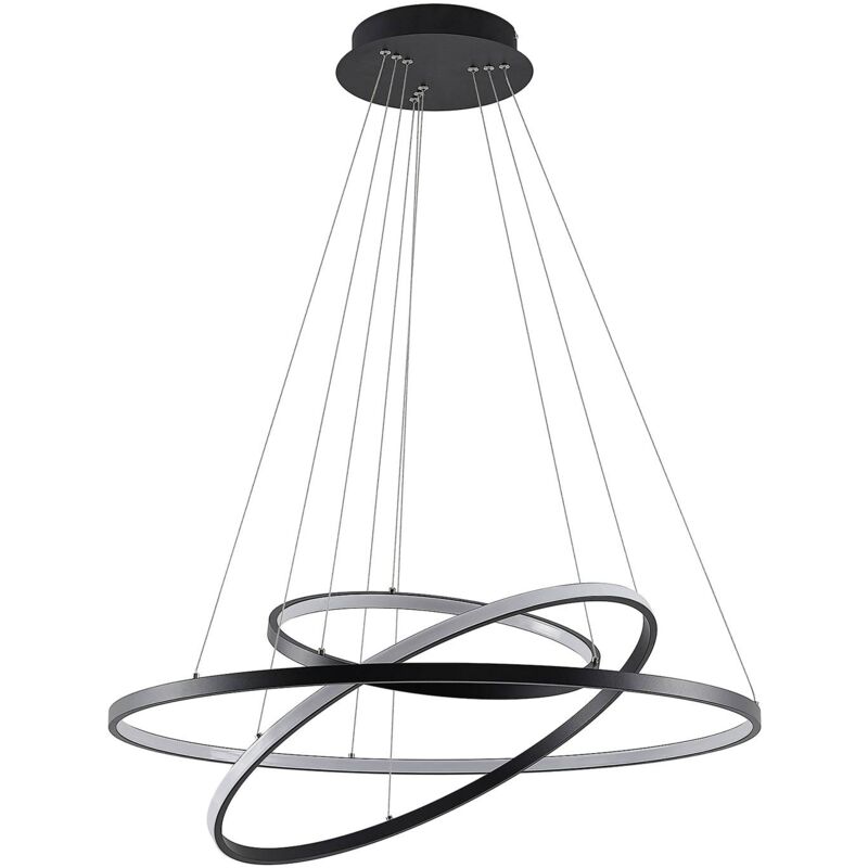 foto del prodotto led ezana in nero da metallo lucande