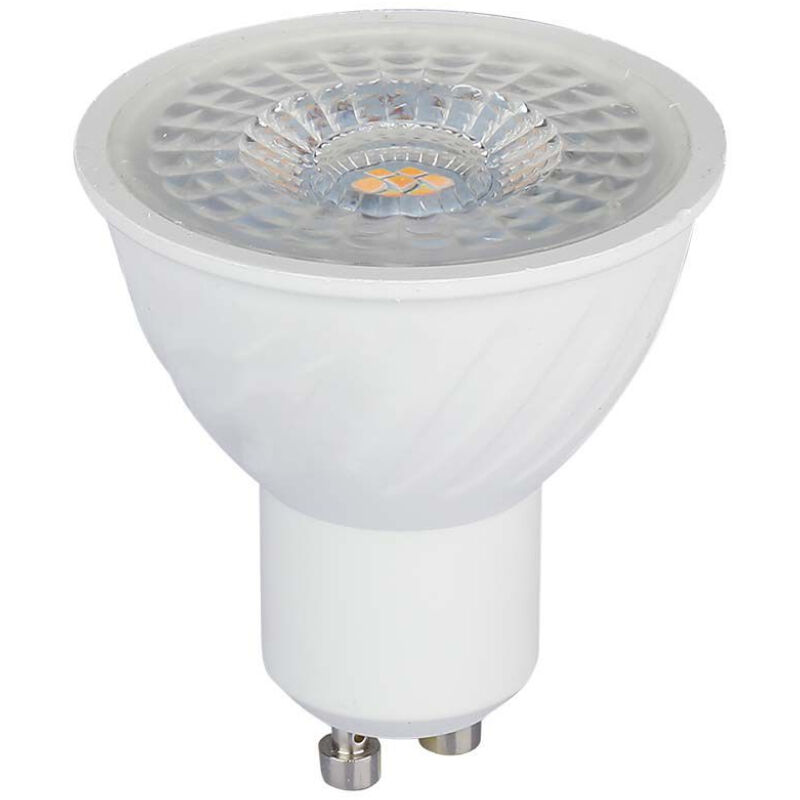 foto del prodotto led faretto samsung chip gu10 6w ripple plastica110 d 4000k luce naturale