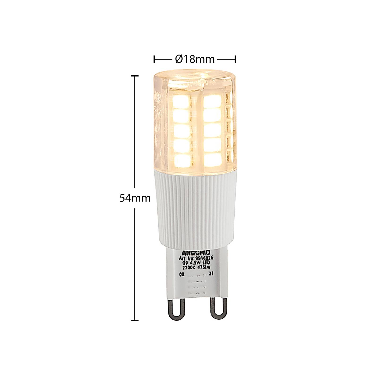 foto del prodotto led g9 4,5w da plastica arcchio