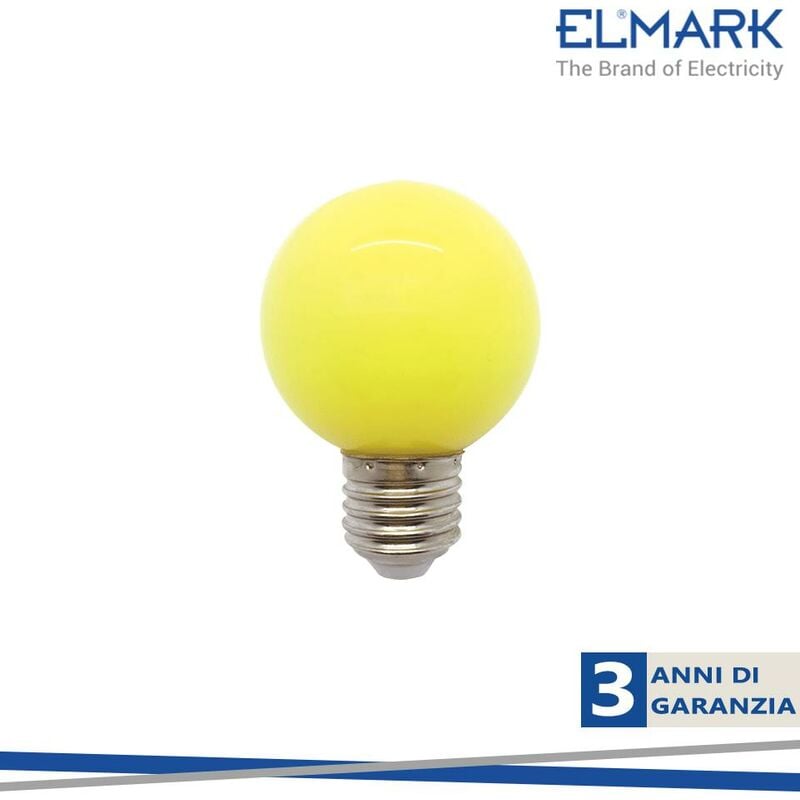foto del prodotto led globe g45 3w e27 yellow