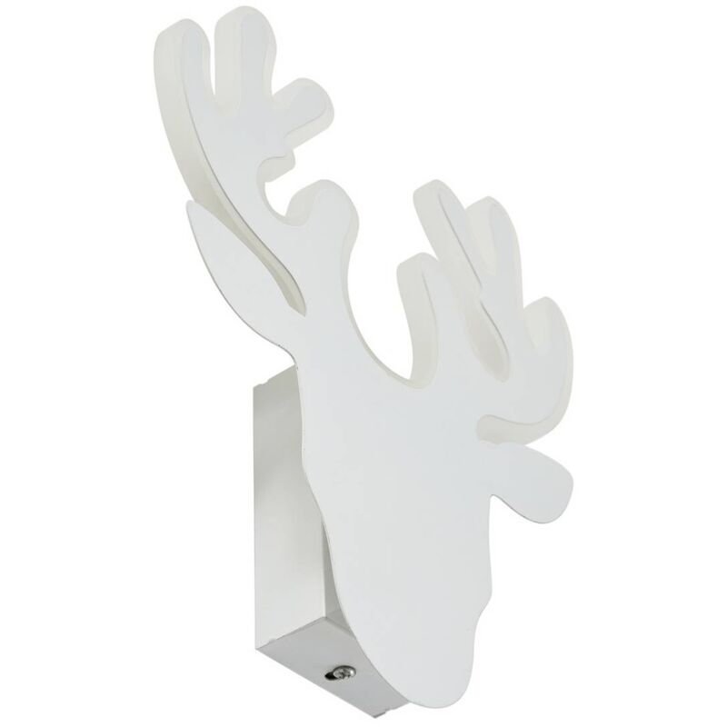foto del prodotto led hirvi in bianco da metallo lindby