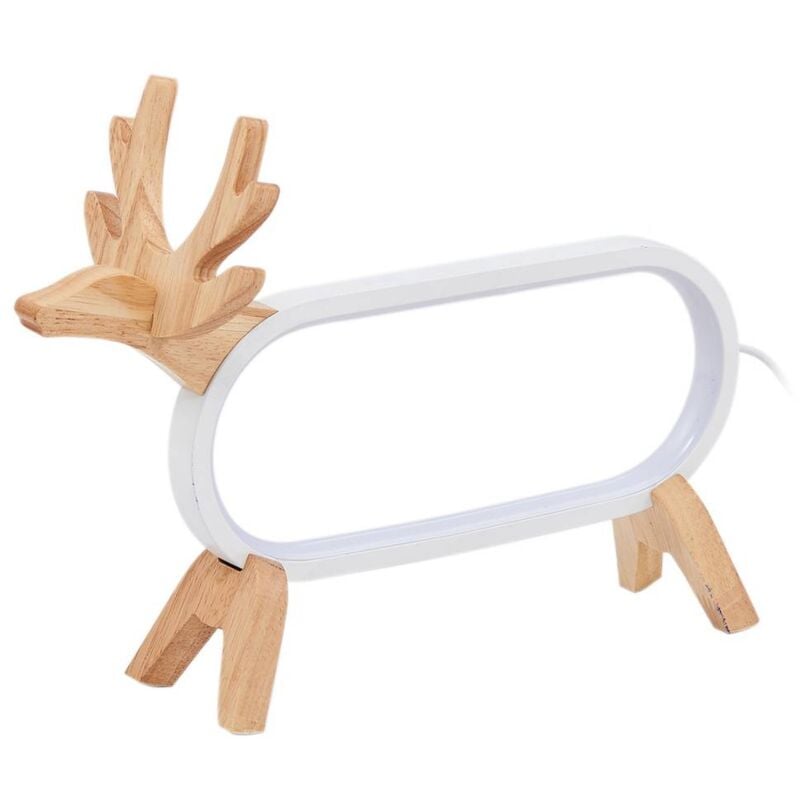 foto del prodotto led hirvi in ocra da legno lindby