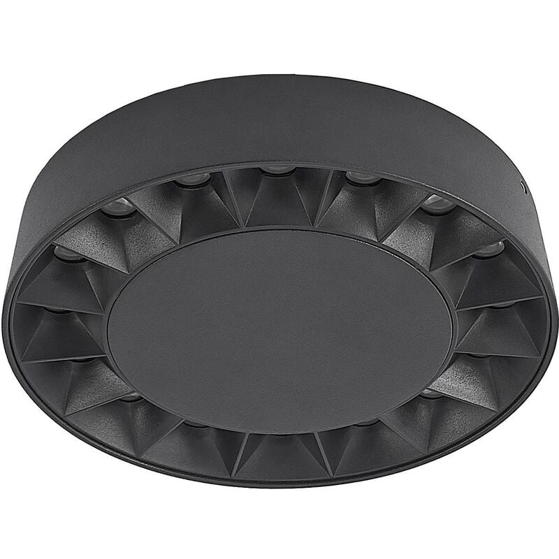 foto del prodotto led kelissa in nero da alluminio lucande