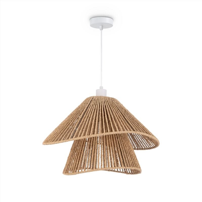 foto del prodotto led l mpara colgante comedor l mpara colgante sal n cocina papel estilo boho e27 bianco, typ 5 de paco home